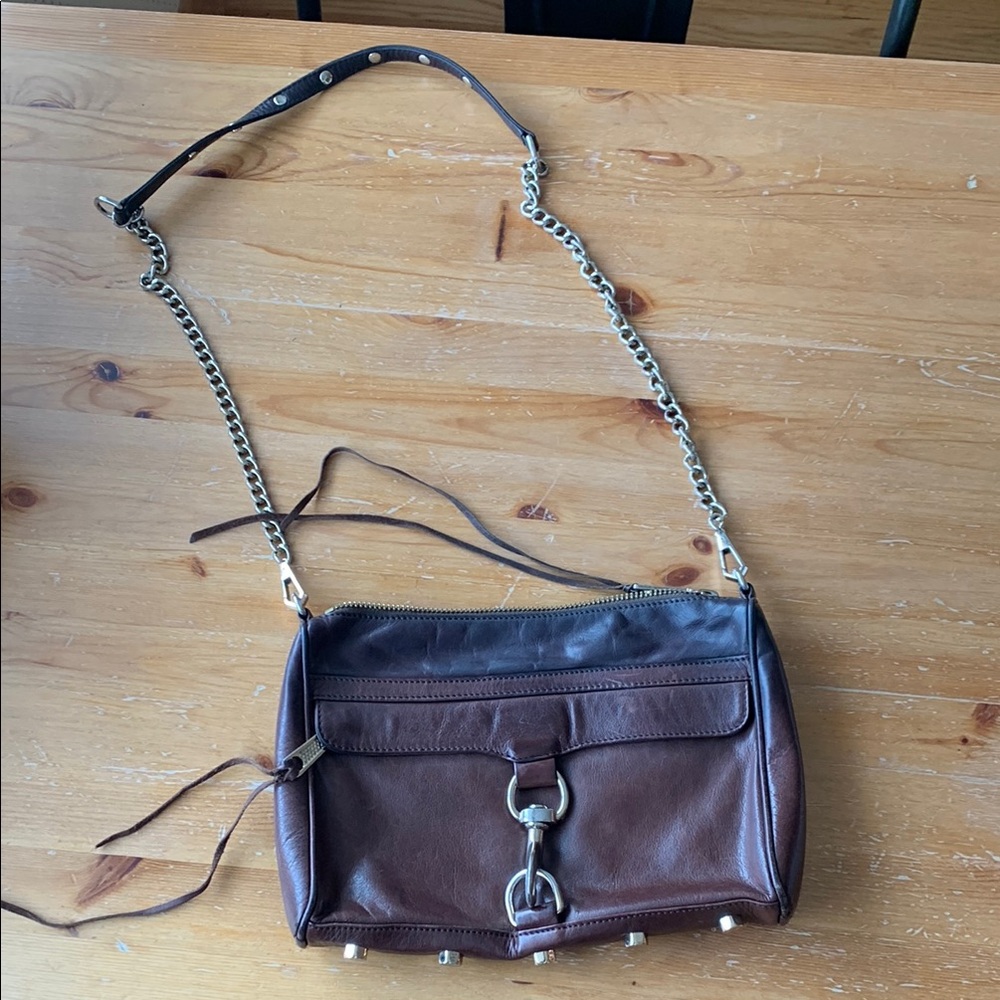 Rebecca Minkoff Brown Leather MAC Medium Crossbody Bag
